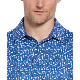 Men's Cocktail Print Short Sleeve Polo CALLAWAY