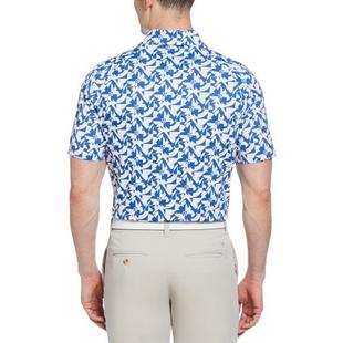 Men's Layered Floral Print Short Sleeve Polo CALLAWAY