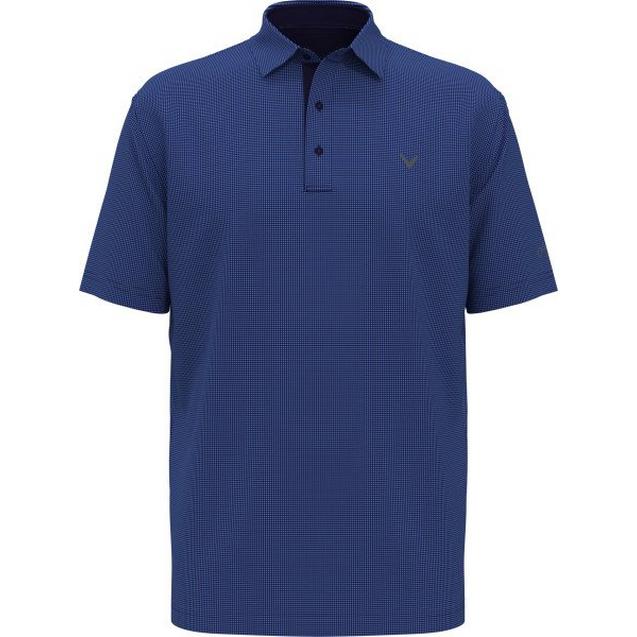 Men's Prospin Gingham Print Short Sleeve Polo CALLAWAY