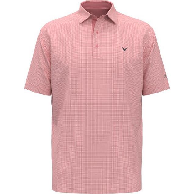Men's Prospin Gingham Print Short Sleeve Polo CALLAWAY