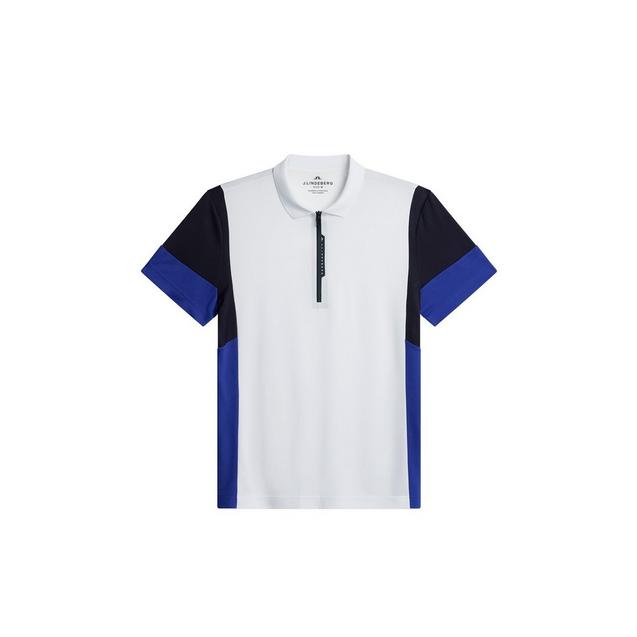 Polo à manches courtes et glissière Nero hommes J LINDEBERG