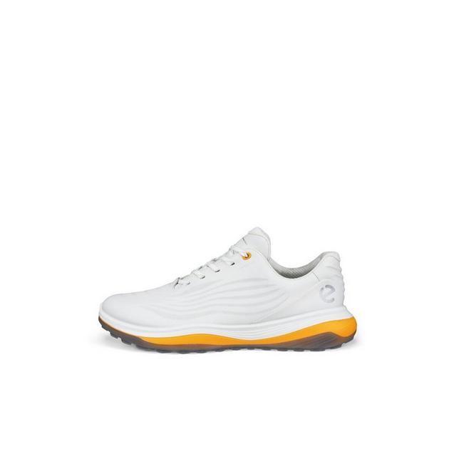 Men's Golf LT1 Spikeless Golf Shoe - White/Orange ECCO