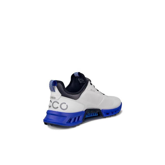 Men's BIOM C4 BOA Spikeless Golf Shoe - White/Blue | ECCO | Golf