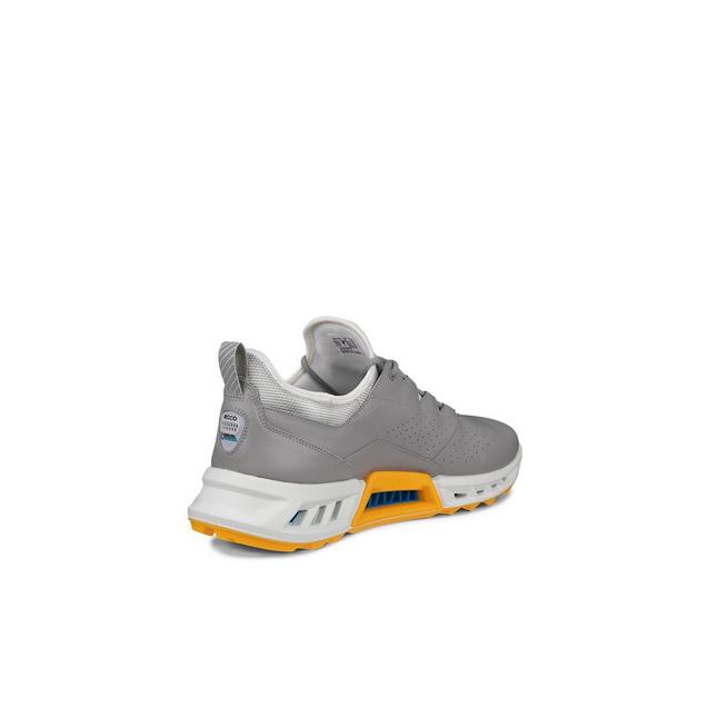 Men's BIOM C4 Spikeless Golf Shoe - Grey/Orange | ECCO | Golf