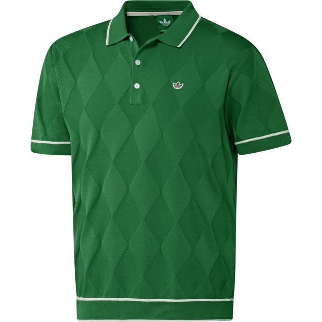 Men's Originals Argyle Knit Short Sleeve Polo | ADIDAS | Shirts