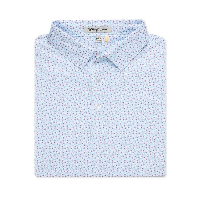 Men's Shaken Not Stirred Short Sleeve Polo STRAIGHT DOWN