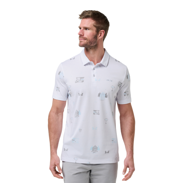 Polo Bauer x TravisMathew Snow Chance pour hommes TRAVISMATHEW