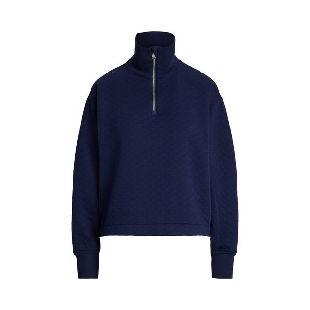 Chandail matelassé en double tricot à glissière 1/4 pour femmes RLX