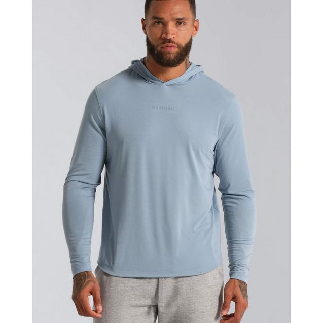Men's Sport Utility Long Sleeve Hooded Tee MUNICIPAL