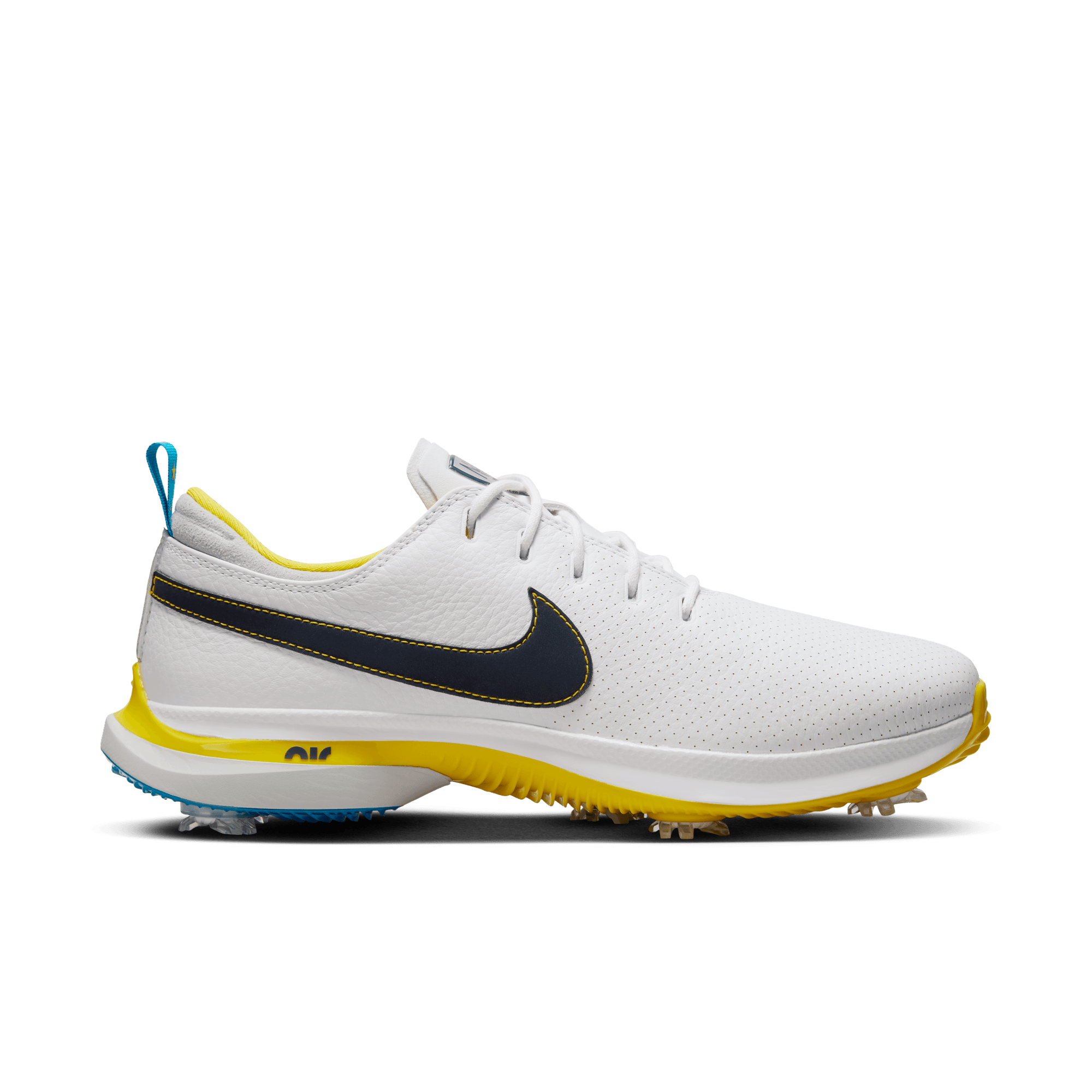 Men's Air Zoom Victory Tour 3 NRG Spiked Golf Shoe - White/Yellow/Blue