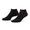 BLACK | Unisex Everyday Cushion 3 Pack No Show Socks