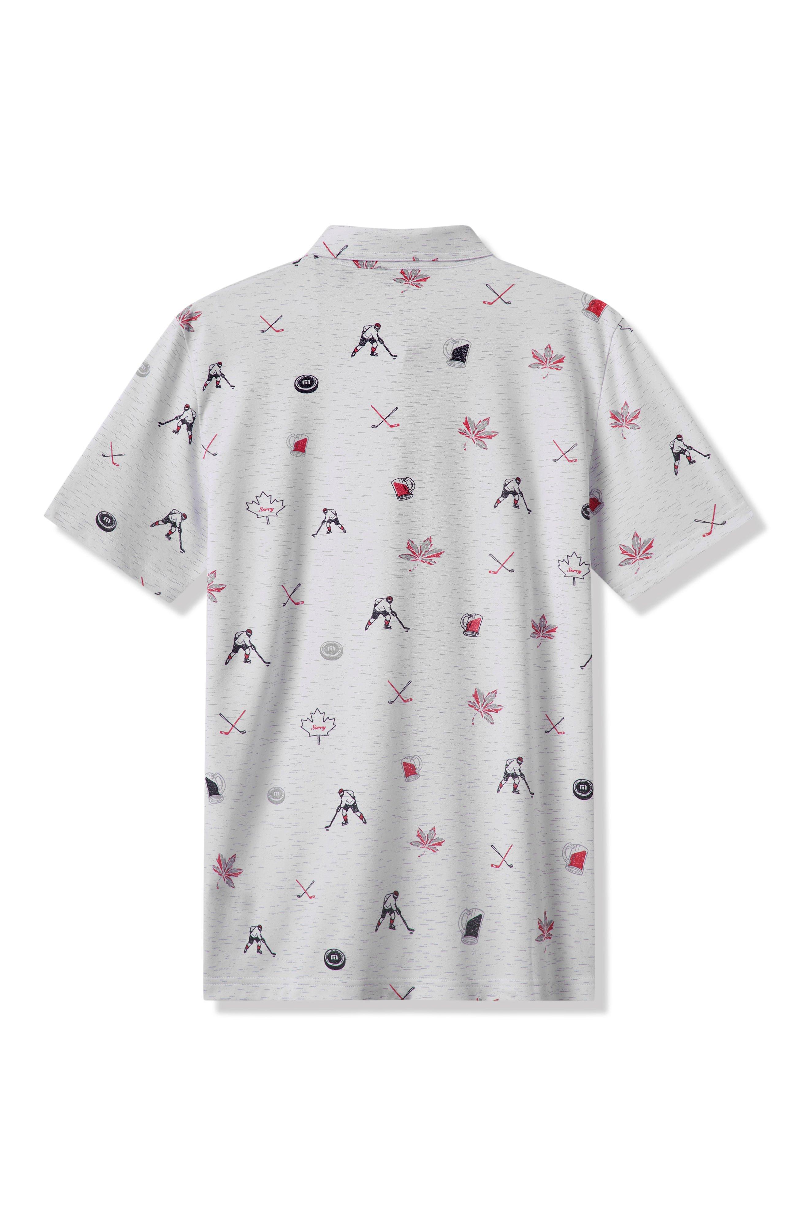 Men's Canada AOP Hockey Short Sleeve Polo