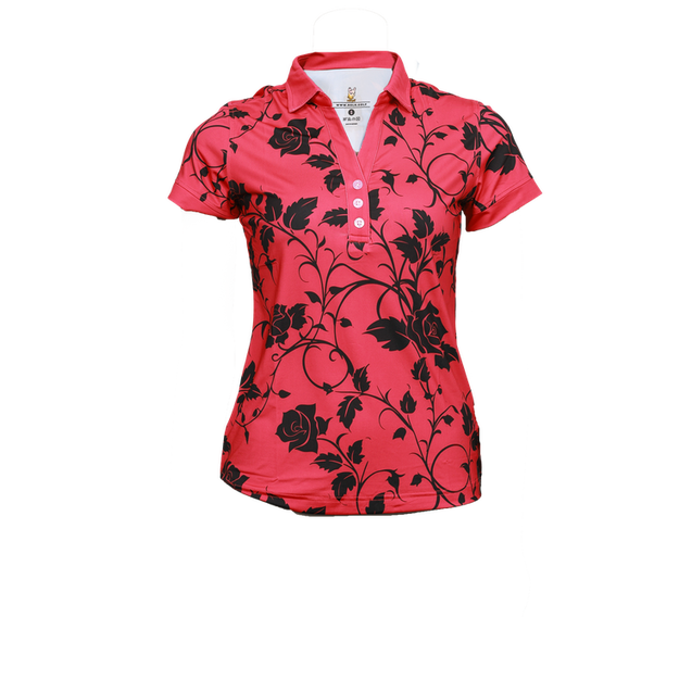 Women's Rose Garden Short Sleeve Polo ROLO