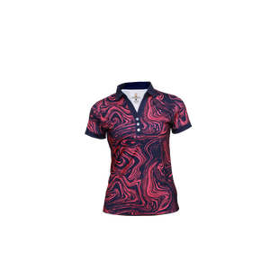 Women's Oil Spill Short Sleeve Polo ROLO