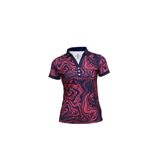 Women's Oil Spill Short Sleeve Polo ROLO