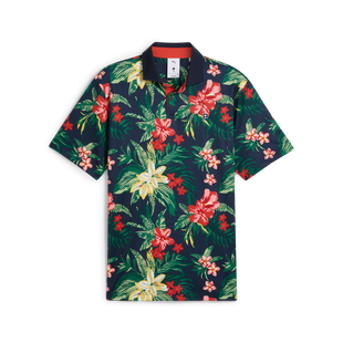 Men's Puma x PTC Floral Short Sleeve Polo