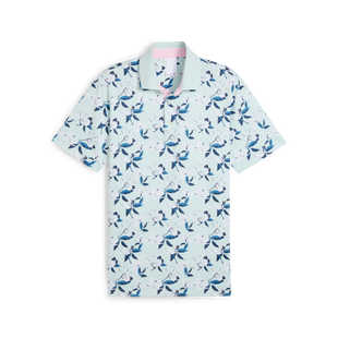 Men's Puma x AP Spring Floral Short Sleeve Polo