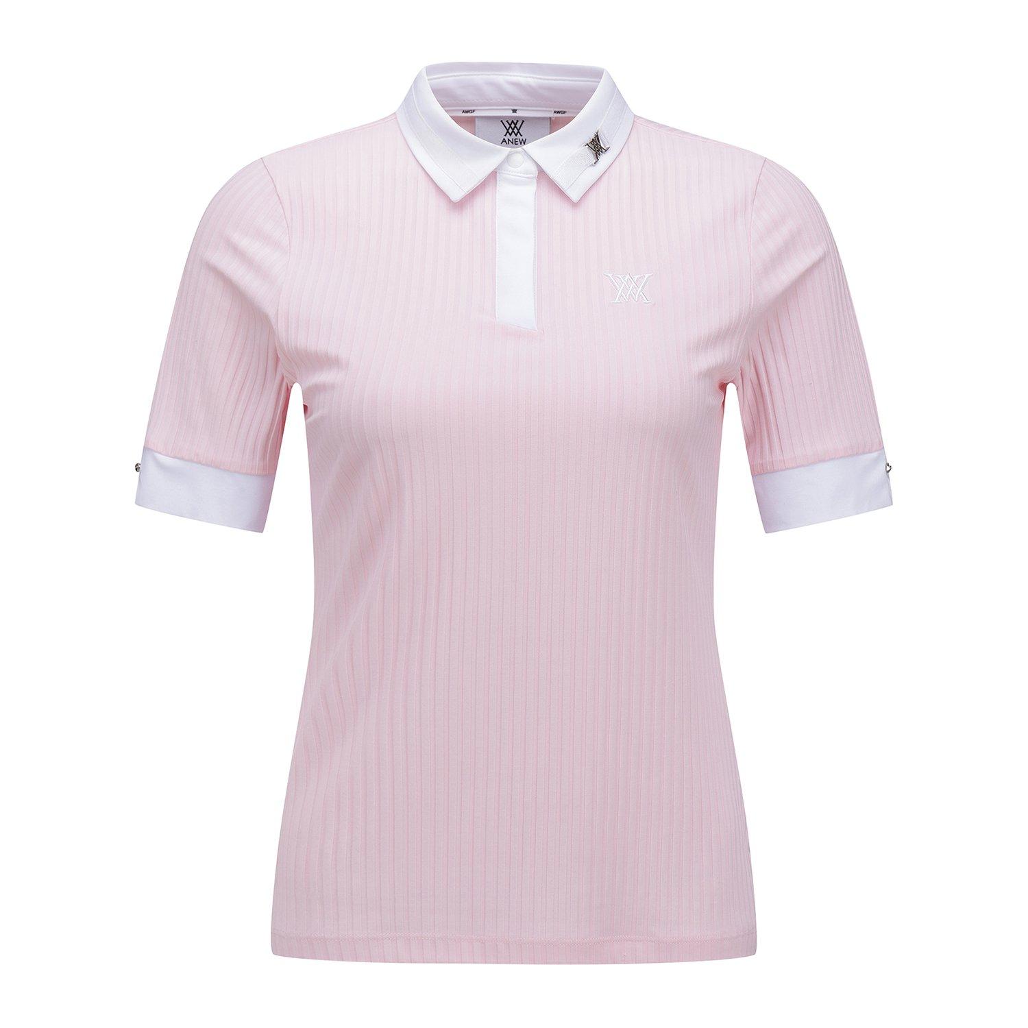 Women's Stripe Half Sleeve Polo