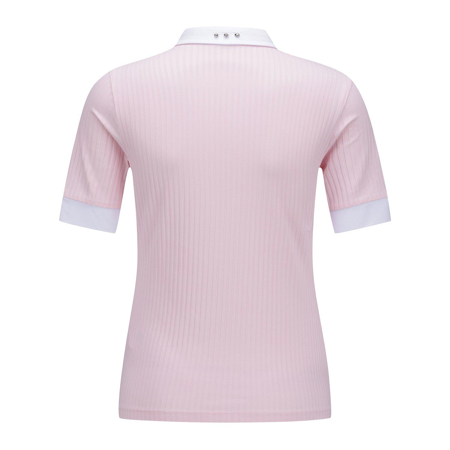 Women's Stripe Half Sleeve Polo