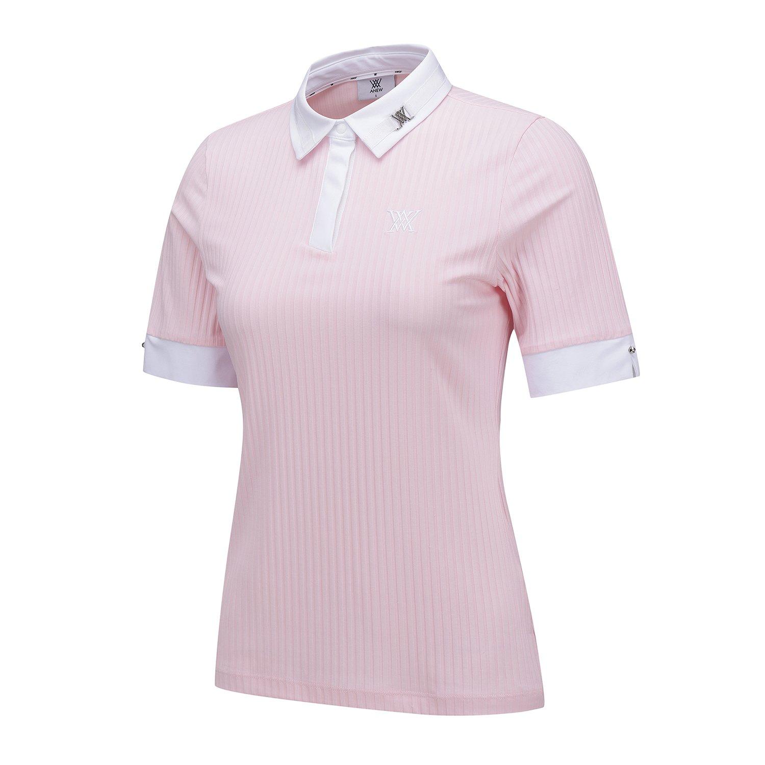 Women's Stripe Half Sleeve Polo