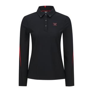 Women's Big Logo Signature Long Sleeve Polo ANEW