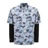 Men's Layered Camo Long Sleeve Polo