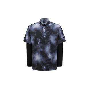 Men's Layered Camo Long Sleeve Polo ANEW