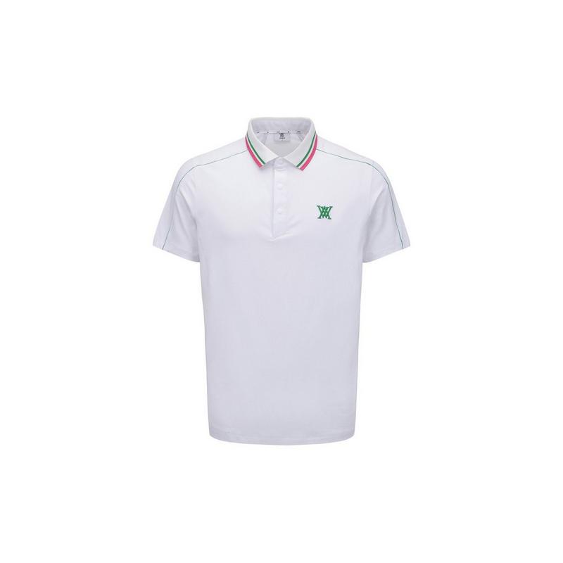Men's Line Point Mesh Incision T-Shirt