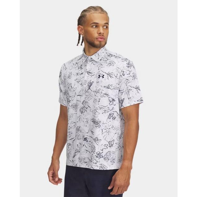 Men's Playoff 3.0 Printed Short Sleeve Polo UNDER ARMOUR