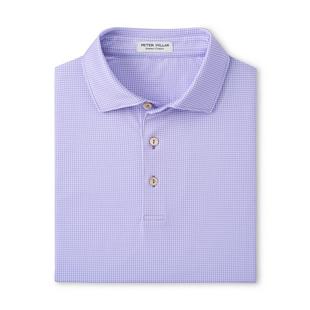 Polo de performance en jersey à motif vichy pour hommes