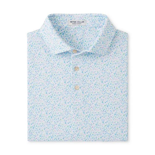 Men's Island Jammin Performance Jersey Short Sleeve Polo PETER MILLAR