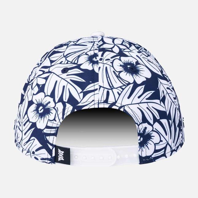 Men's Darkness Tiki Skull 6 Panel Flat Bill Cap