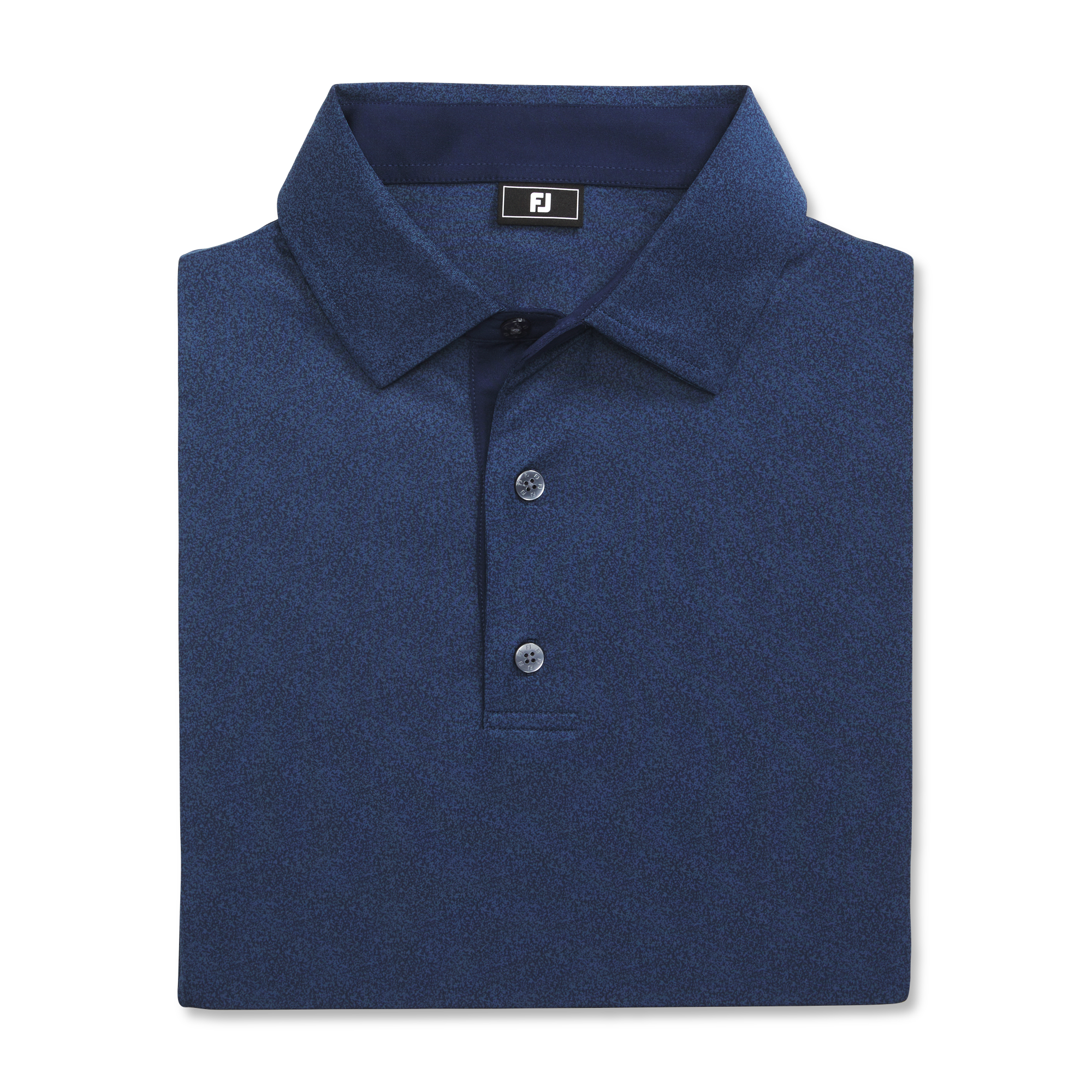 Men's Speckle Print Lisle Short Sleeve Polo