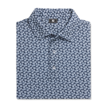 Polo &agrave; manches courtes Floral Sketch Print Lisle pour hommes