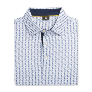 Polo à manches courtes Figure Print Lisle pour hommes FOOTJOY