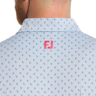 Men's Flower Bud Foulard Short Sleeve Polo FOOTJOY