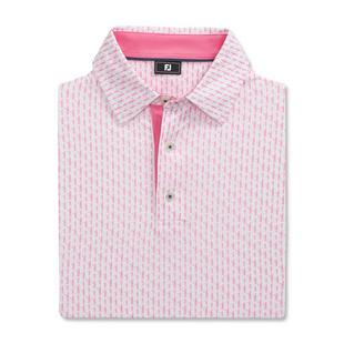 Men's Figure Print Lisle Short Sleeve Polo FOOTJOY