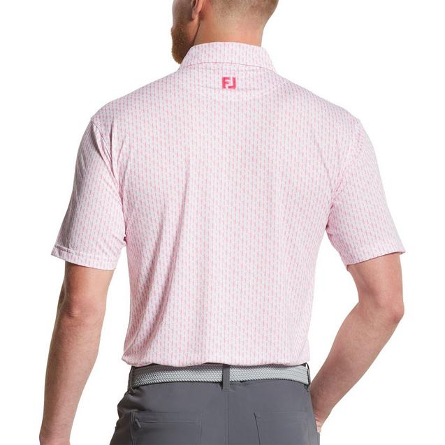 Men's Figure Print Lisle Short Sleeve Polo | FOOTJOY | Shirts