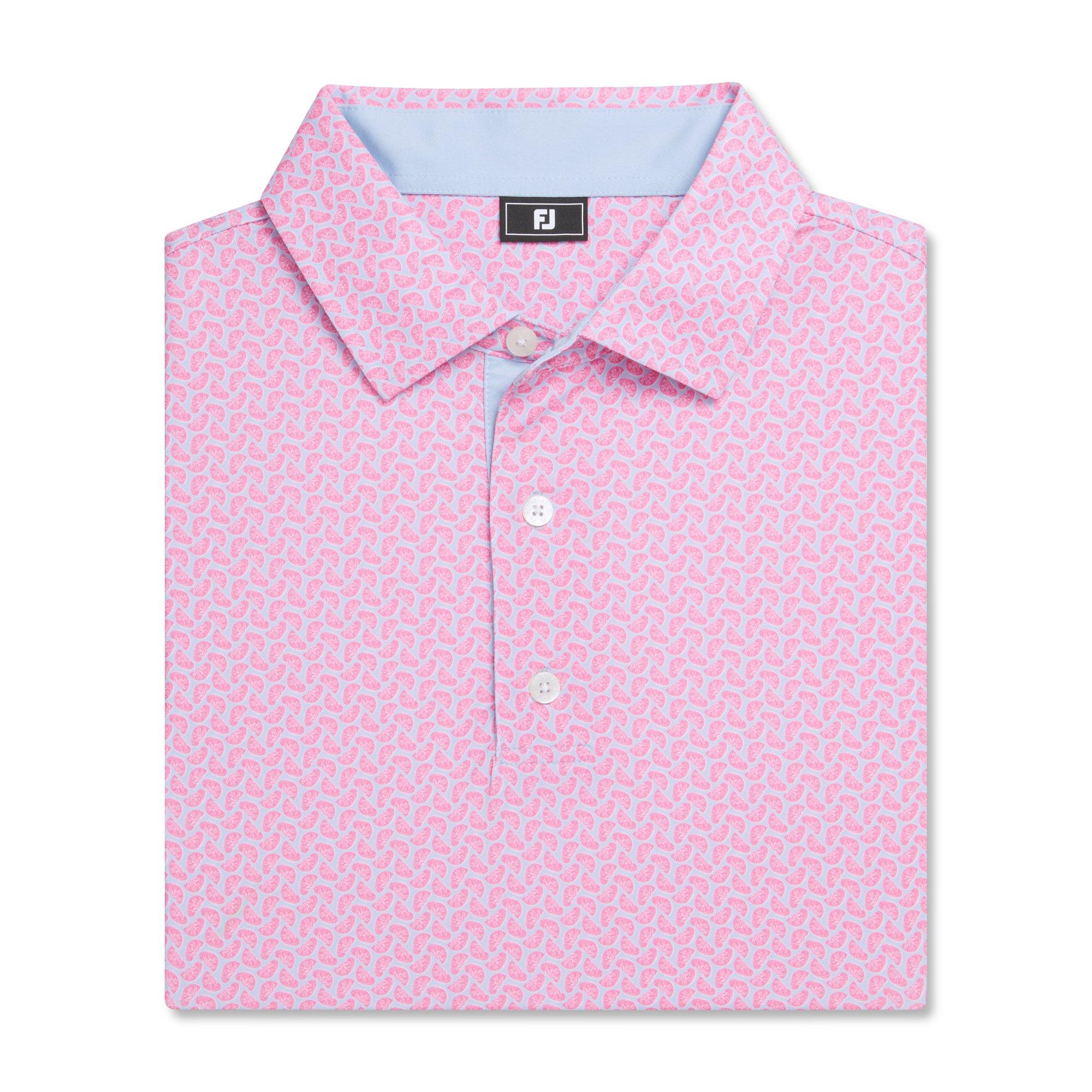 Men's Citrus Print Lisle Short Sleeve Polo