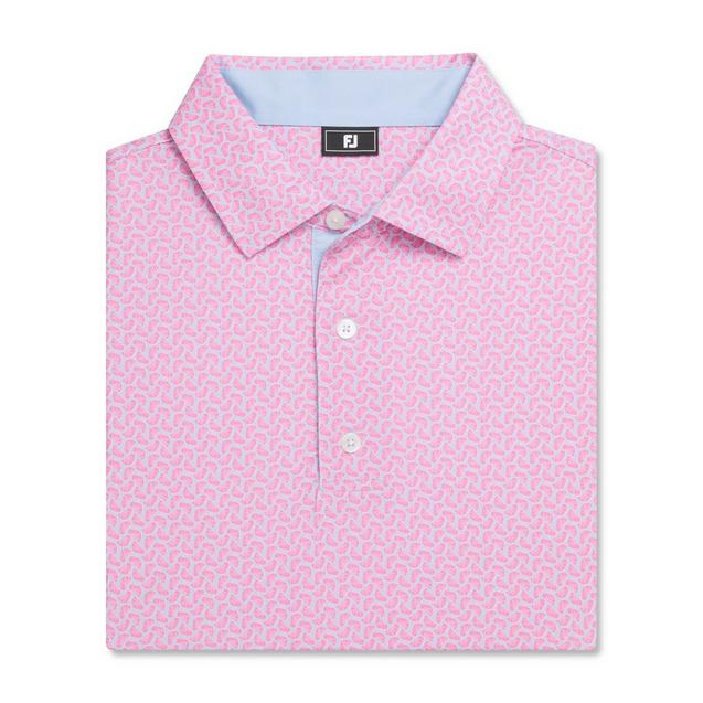 Men's Citrus Print Lisle Short Sleeve Polo FOOTJOY