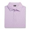 Men's Floral Sketch Print Lisle Short Sleeve Polo