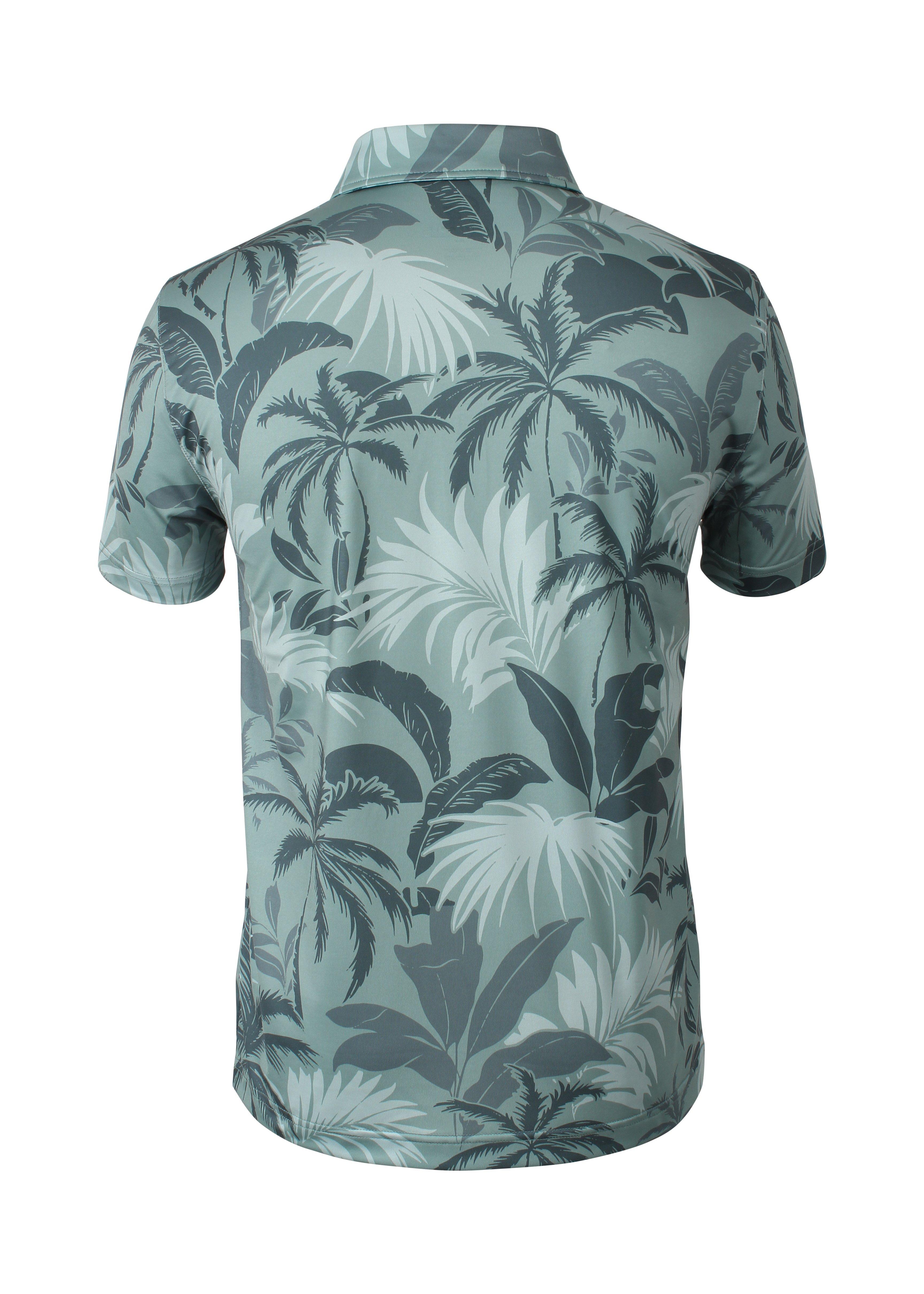 Men's Button Up Technical Jersey Short Sleeve Polo