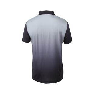 Men's Button Up Screen Print Technical Jersey Short Sleeve Polo PARISI