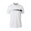 Men's Button Up Screen Print Technical Jersey Short Sleeve Polo