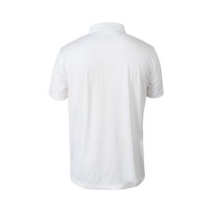 Men's Button Up Screen Print Technical Jersey Short Sleeve Polo PARISI