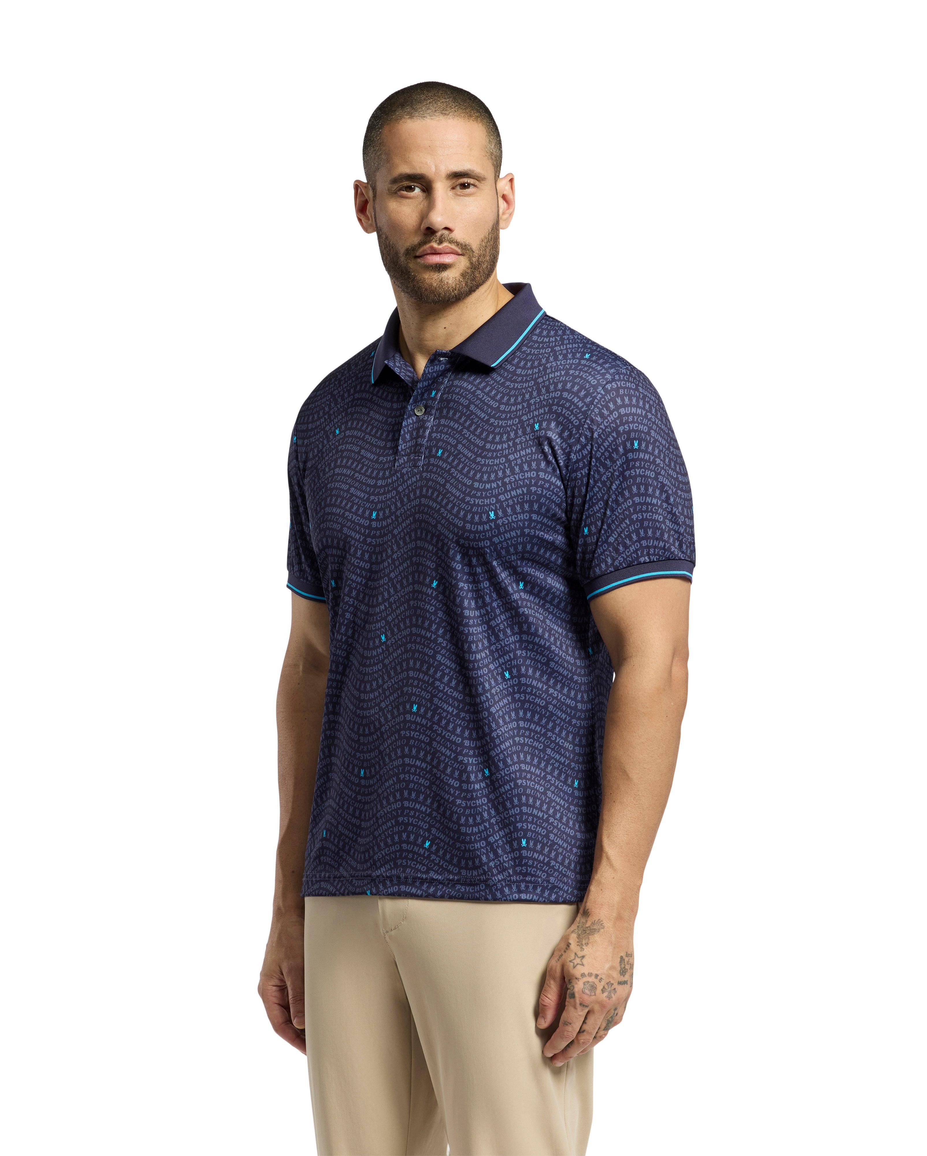 Men's Winston All Over Print Short Sleeve Polo
