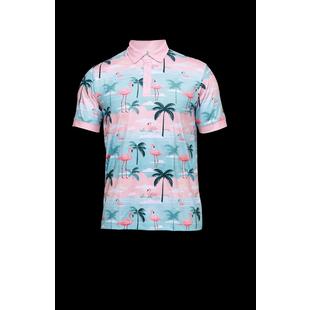 Men's Flamingo Paradise Short Sleeve Polo ROLO