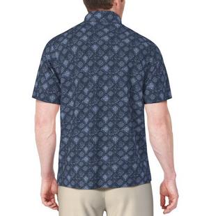 Men's Textured Medallion Short Sleeve Polo PGA TOUR