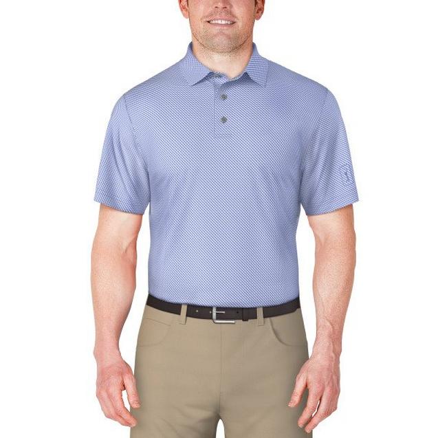 Men's Micro Geo Printed Short Sleeve Polo PGA TOUR
