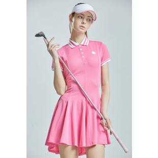 Women's Short Sleeve Polo Dress CHUCUCHU